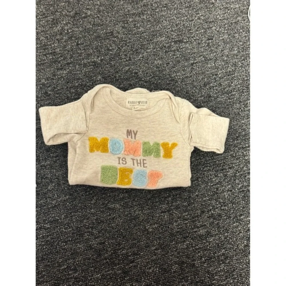Rabbit Bear Baby Organic Cotton Set of 2 Bodysuits 0-3 Months Carrots Best Mommy